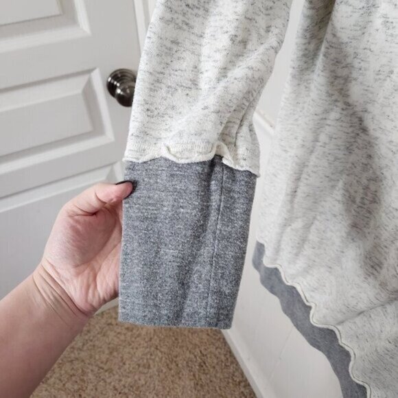 MONROW Grey Sweatshirt Mini Dress - Picture 4 of 5